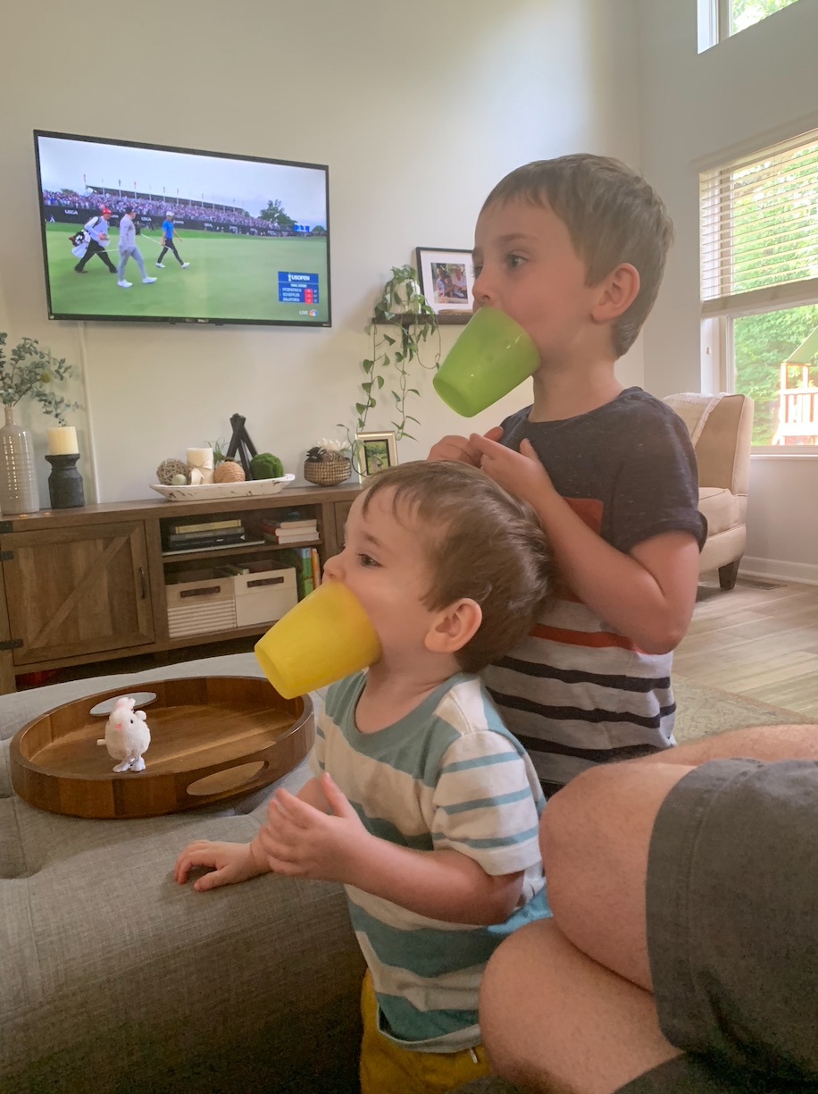 On Velcro-baby, Hey-Dad, and Trains